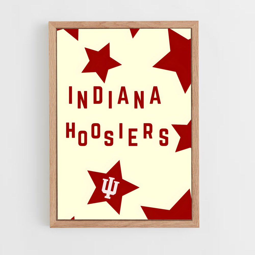 Poster Hoosier Stars – affiche Basketball (vue 4)